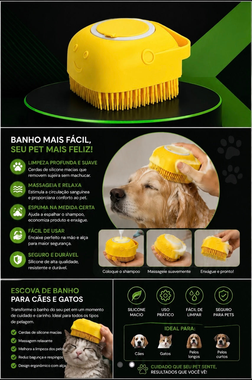 ESCOVA DE BANHO PET