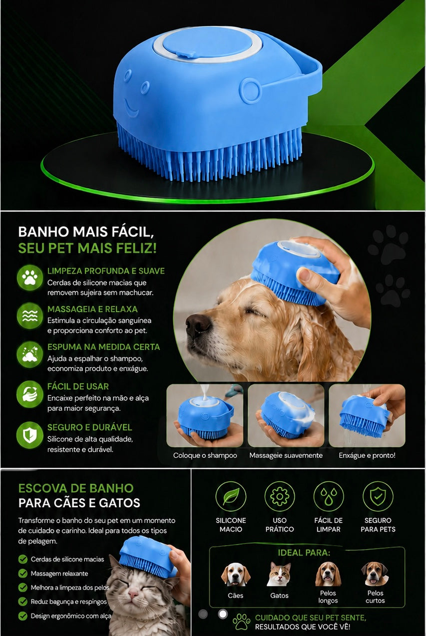 ESCOVA DE BANHO PET