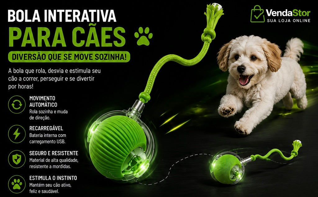 Bola interativa para cães
