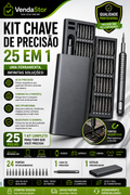KIT CHAVE DE PRECISÃO 25 em 1