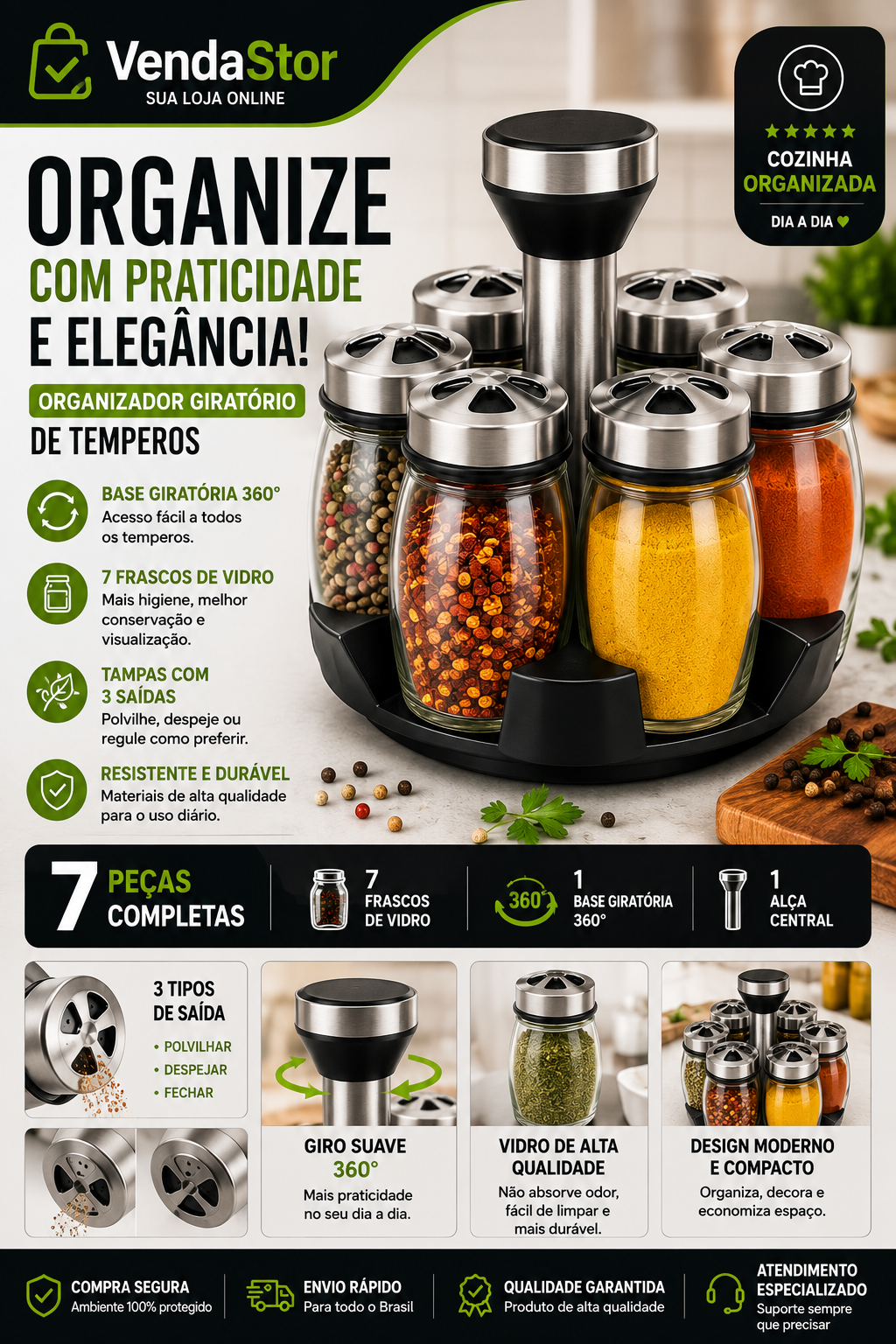 ORGANIZADOR GIRATÓRIO