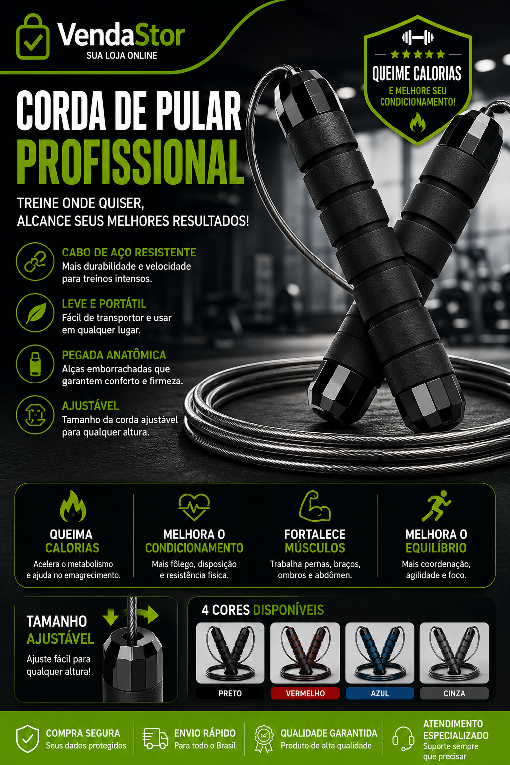 CORDA DE PULAR PROFISSIONAL