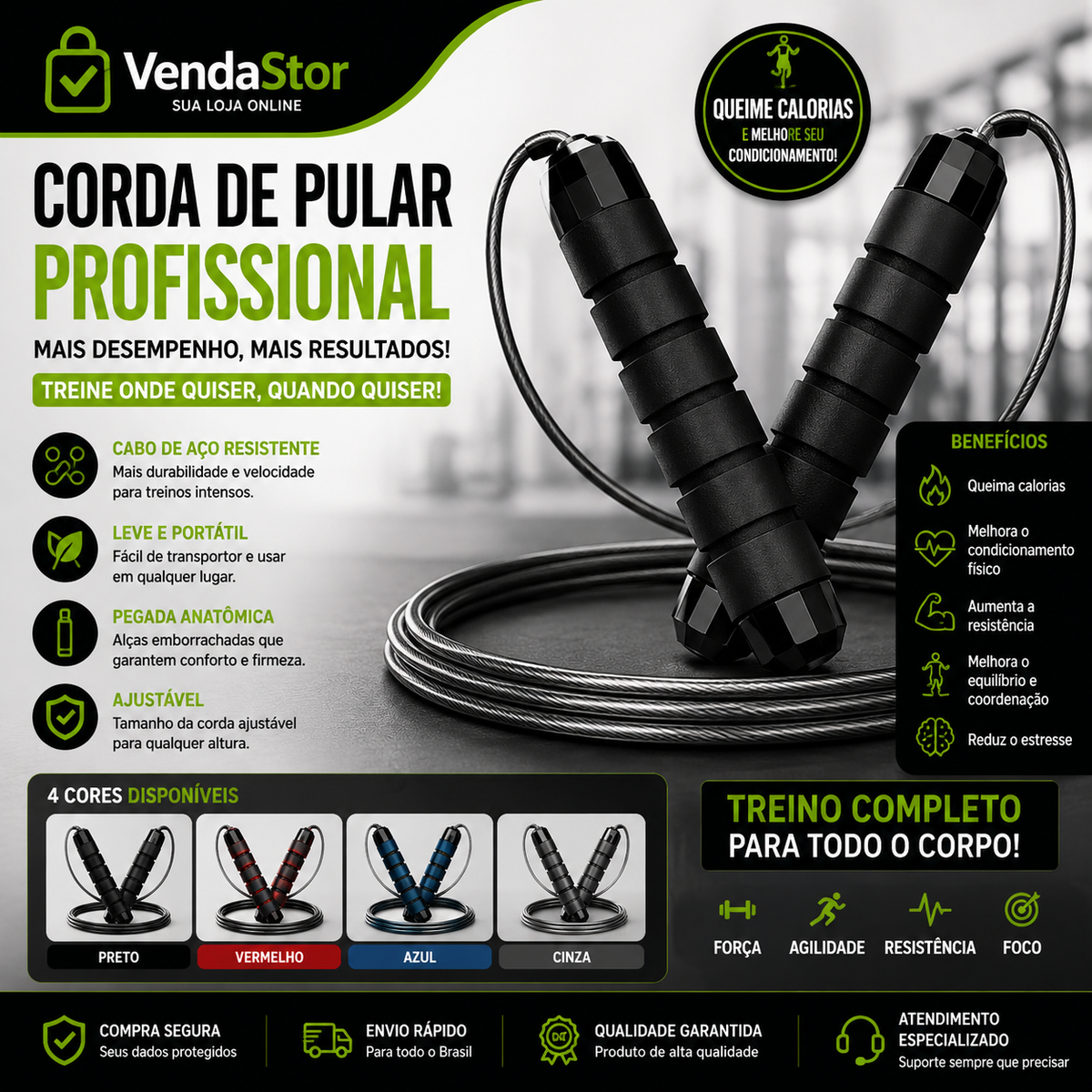 CORDA DE PULAR PROFISSIONAL