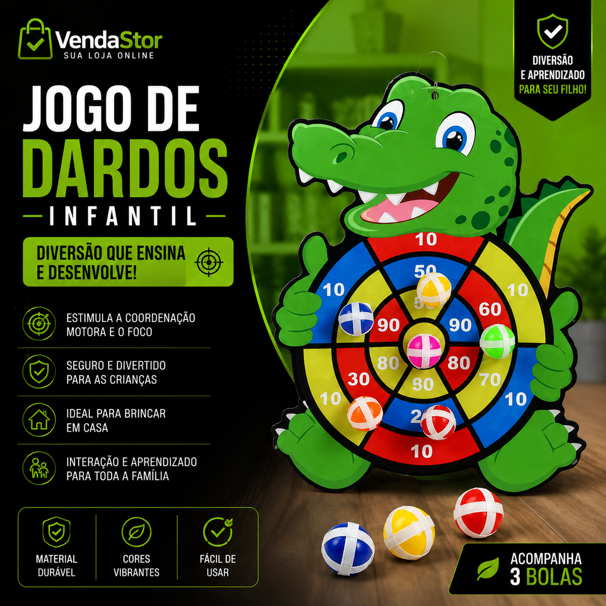 JOGO DE DARDO INFANTIL