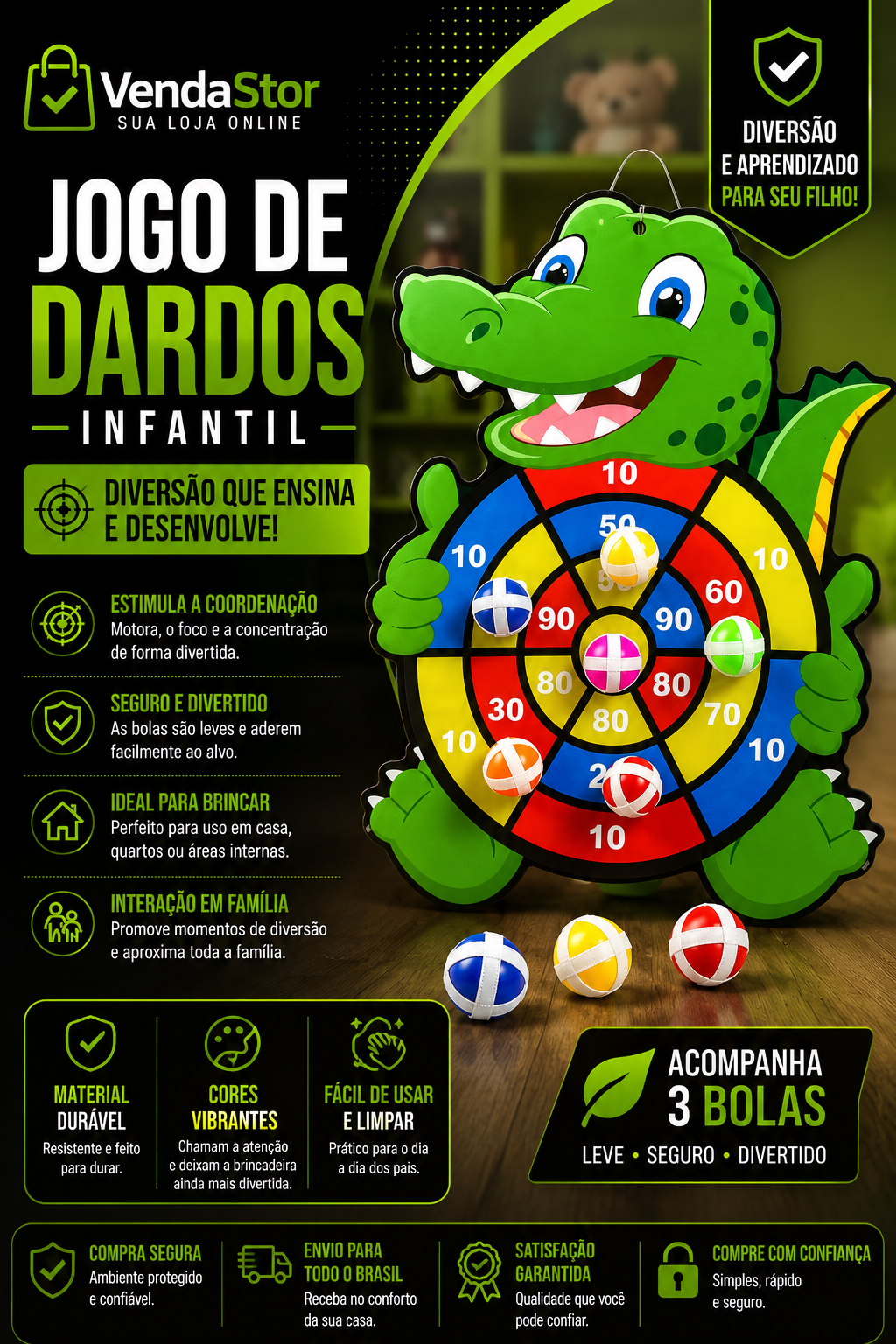 JOGO DE DARDO INFANTIL