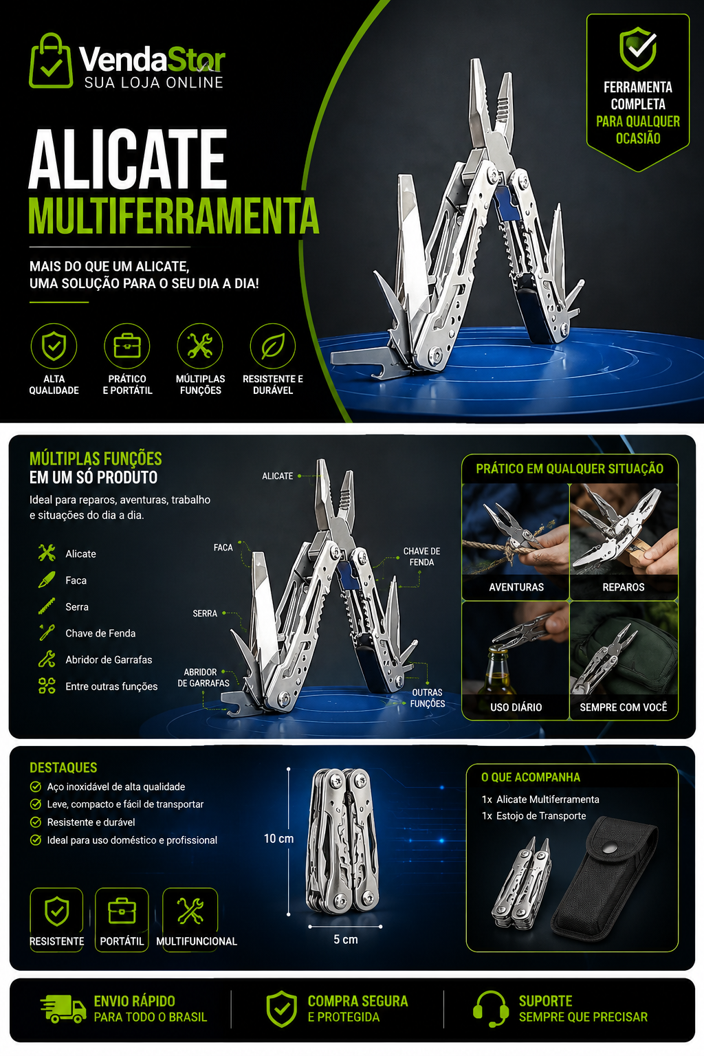 ALICATE MULTI FUNÇÕES