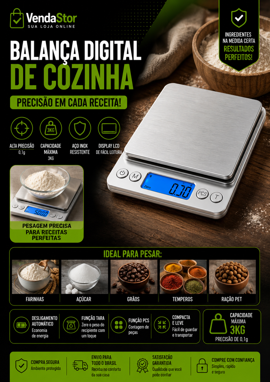 BALANÇA DIGITAL DE COZINHA
