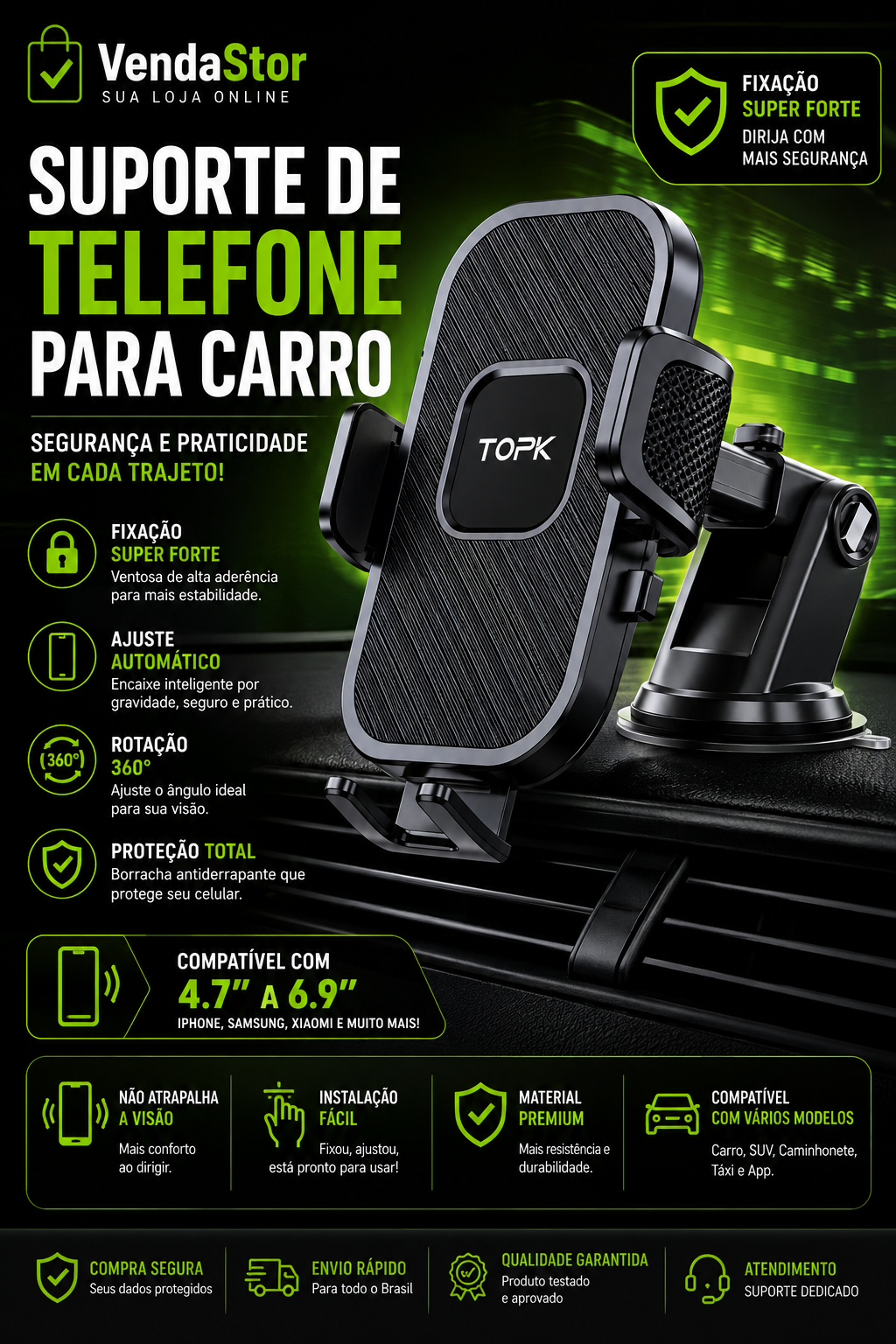 SUPORTE PARA CARROS