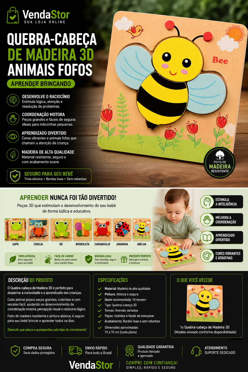 QUEBRA CABEÇA INFANTIL