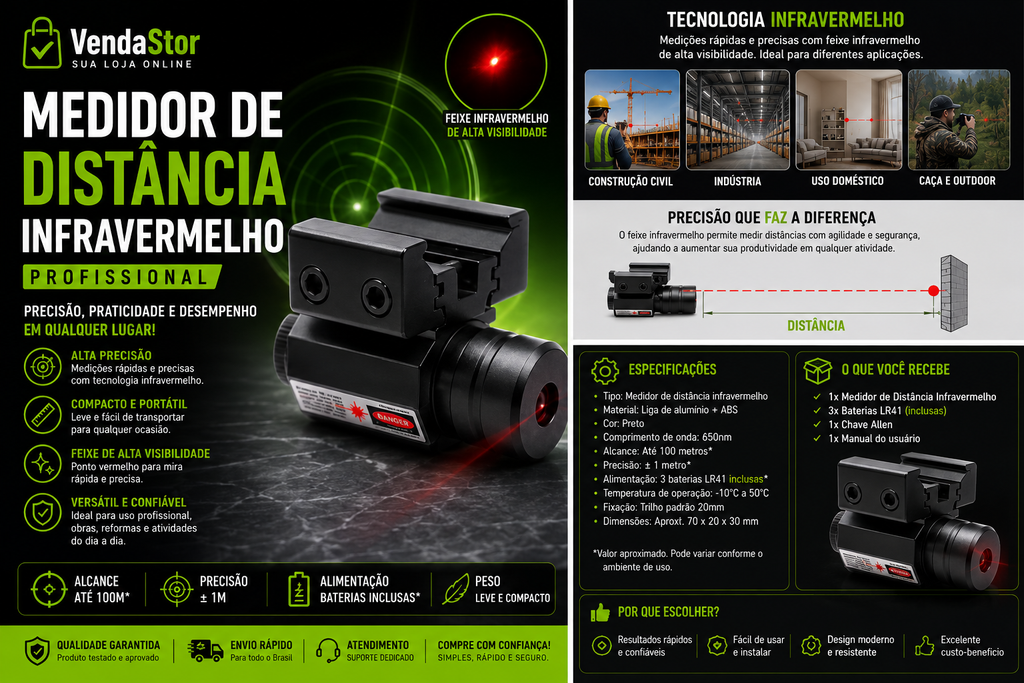 MEDIDOR DE DISTÂNCIA INFRAVERMELHO