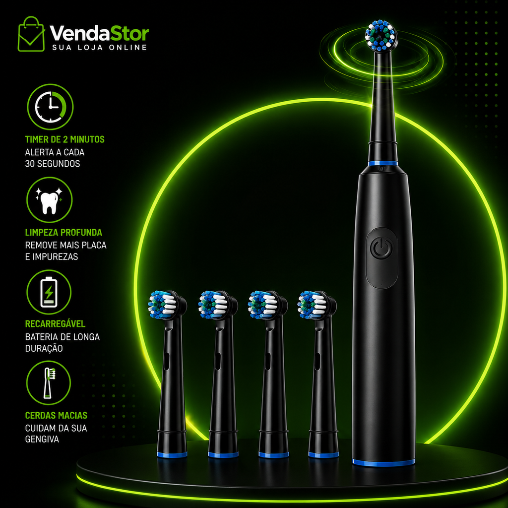 ESCOVA DE DENTES ELÉTRICA ROTATIVA