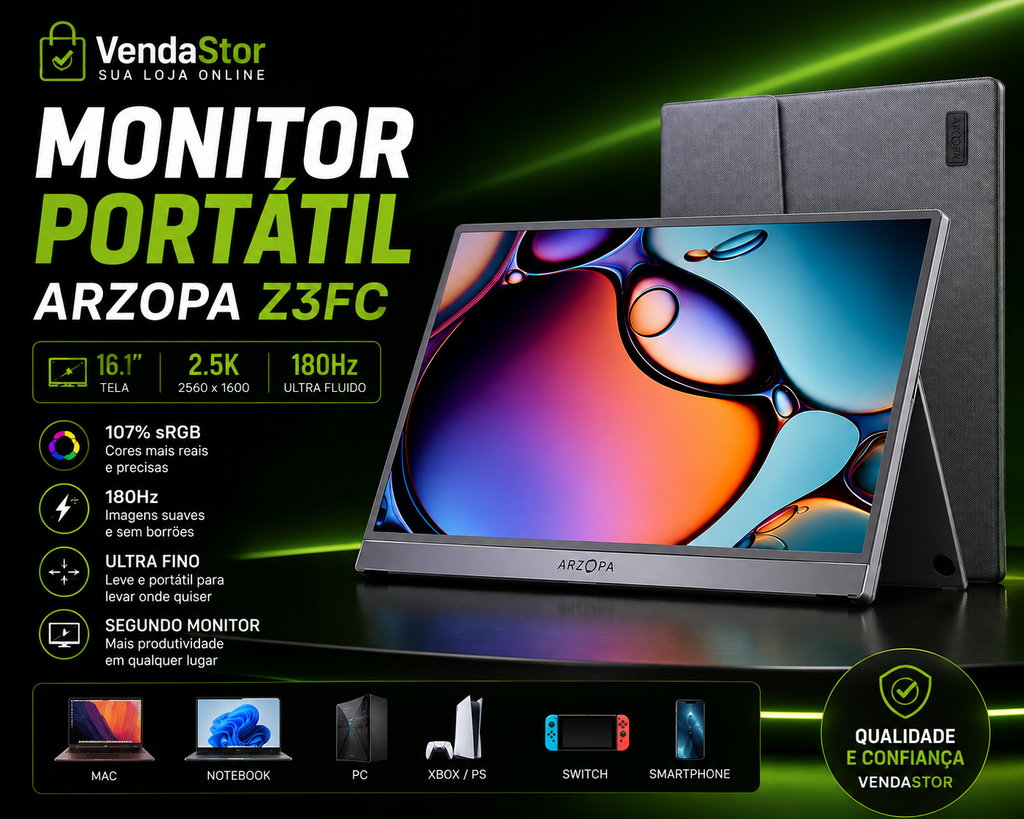 MONITOR PORTÁTIL APZOPA￼