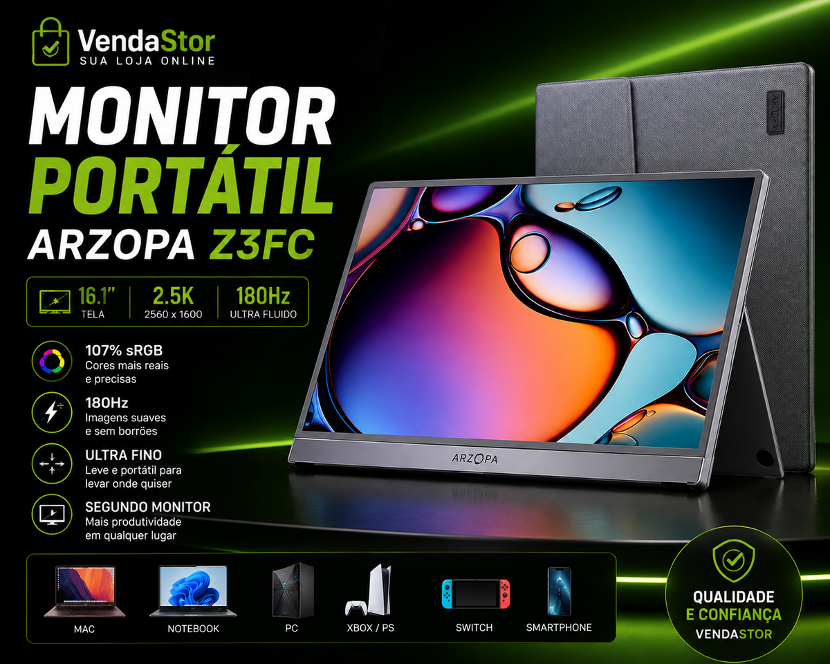 MONITOR PORTÁTIL APZOPA￼