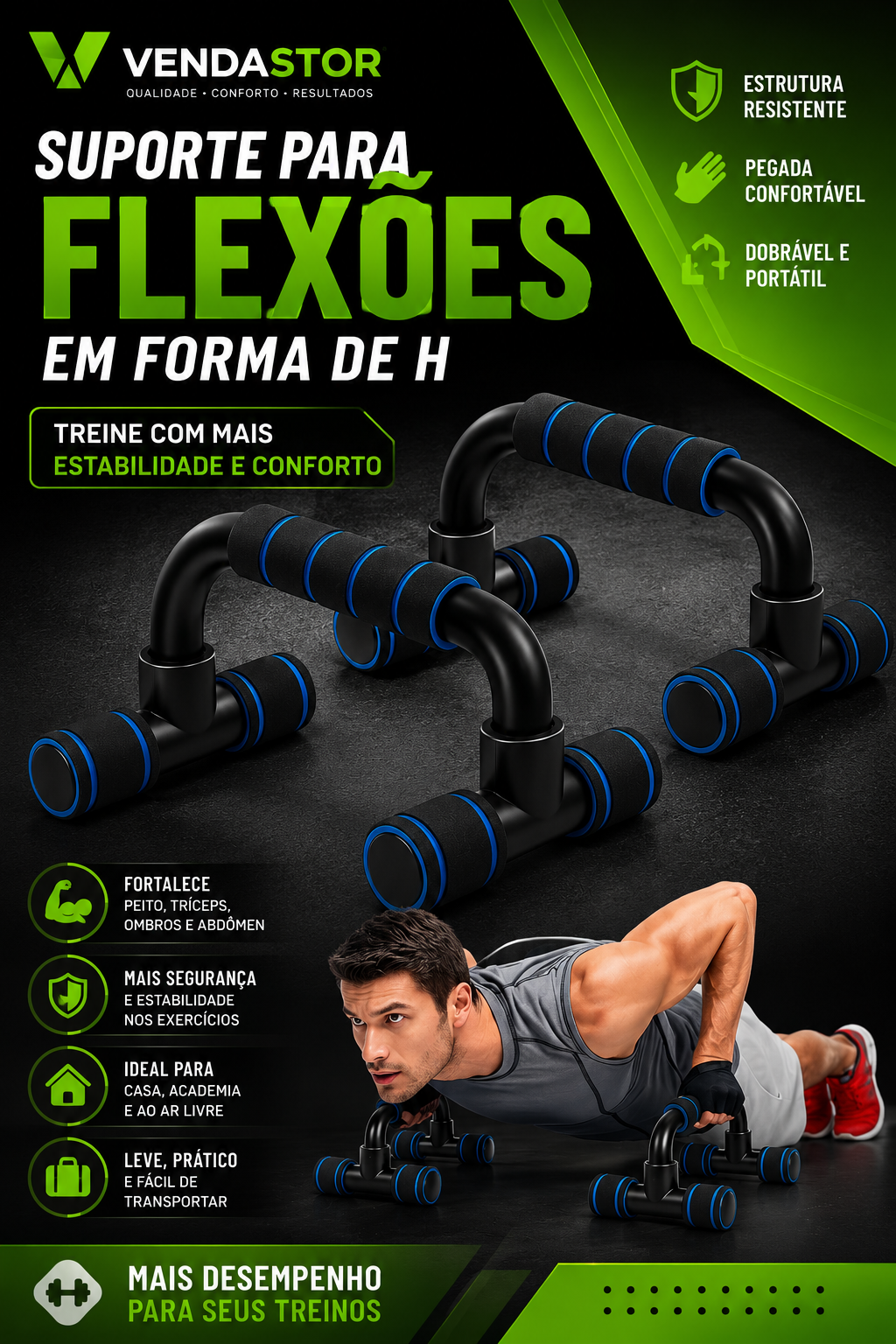 SUPORTE PARA FLEXÕES ￼