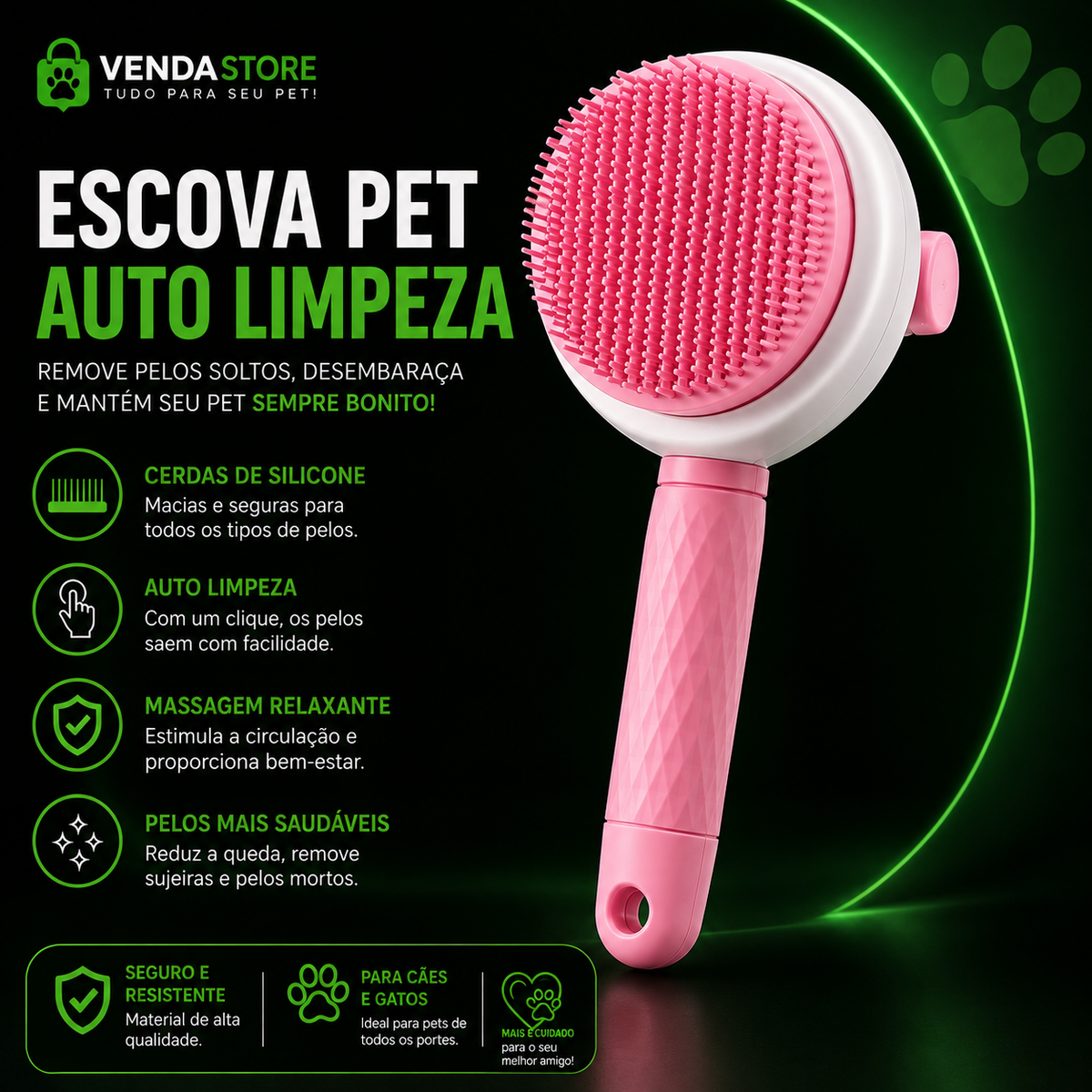 ESCOVA PET AUTO LIMPEZA
