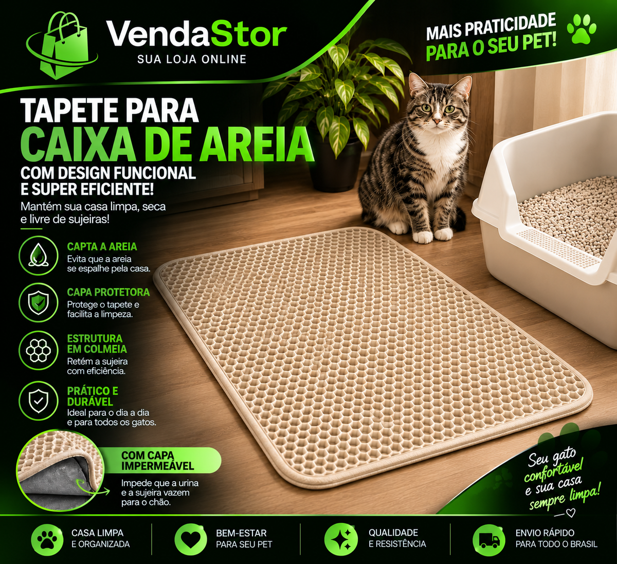 TAPETE PARA CAIXA DE AREIA